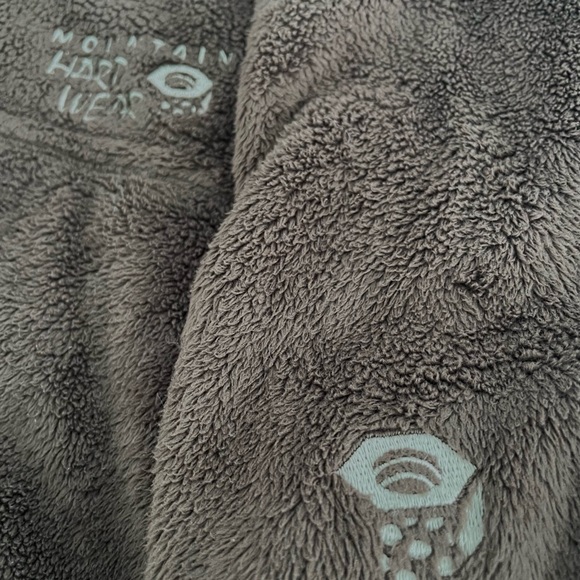 MOUNTAIN HARDWEAR Women’s Sz Medium Jacket Brown Fuzzy Fleece - Picture 4 of 6